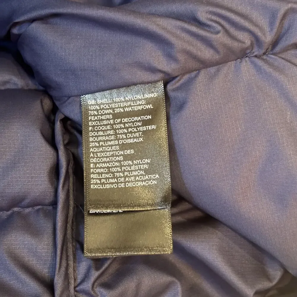 THE NORTH FACE MEN'S PUFFER JACKET NAVY 2XL